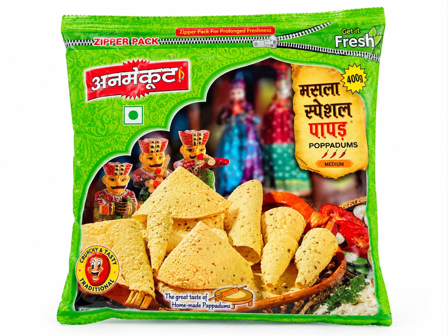MOONG SPECIAL PAPAD 400GM